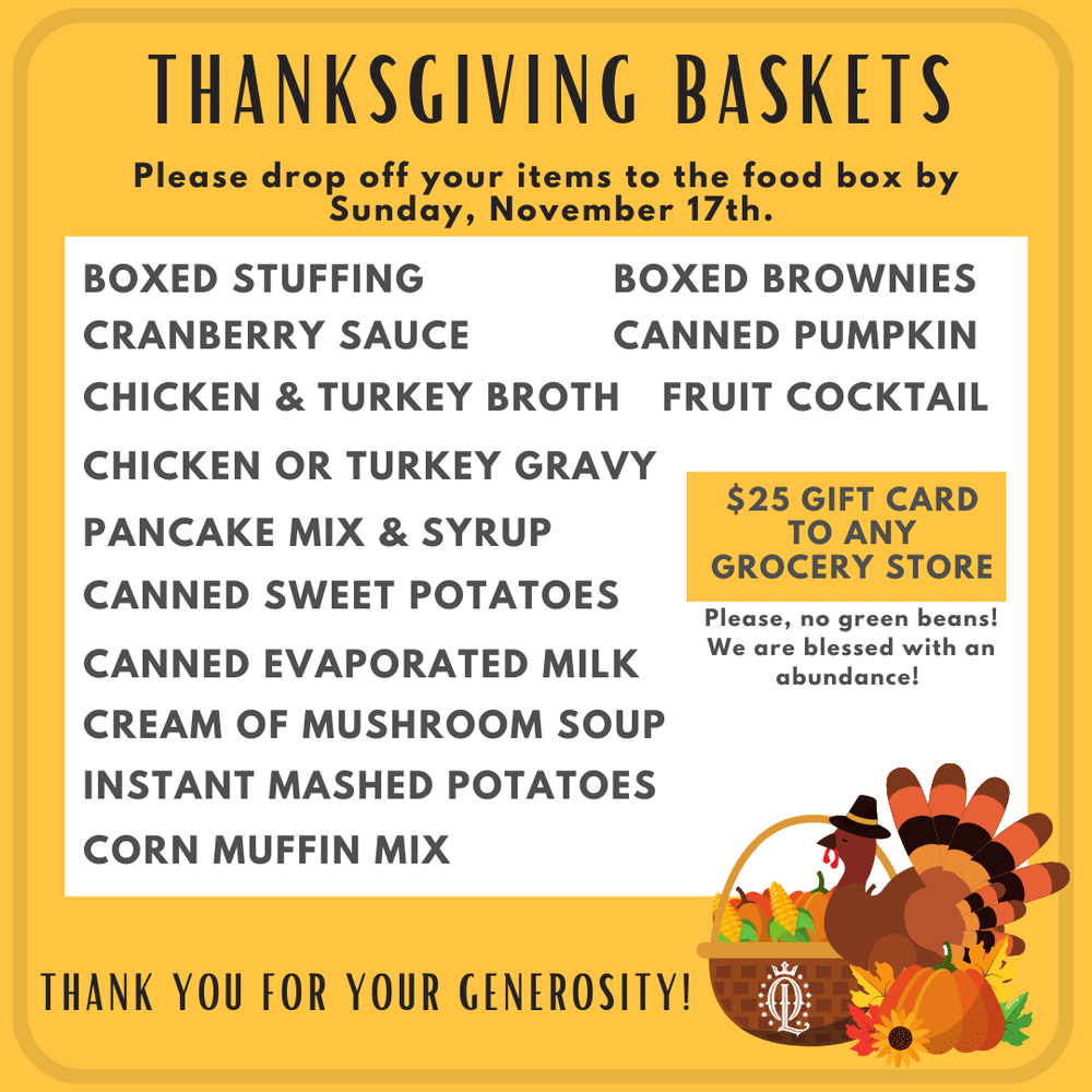 Thanksgiving Baskets