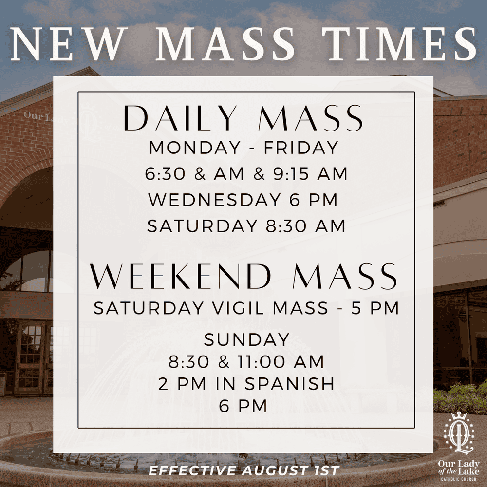 New Mass Schedule