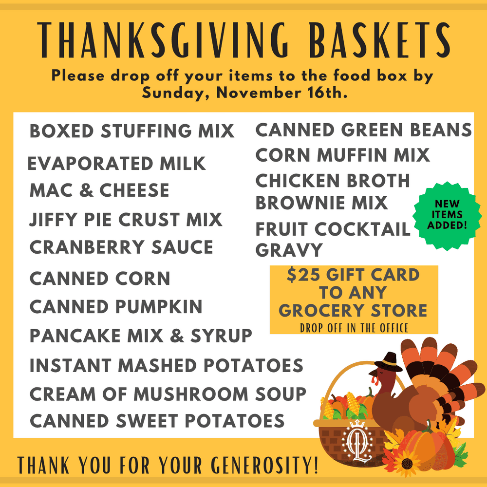 Thanksgiving Baskets