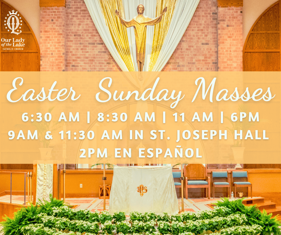 Easter Sunday Schedule