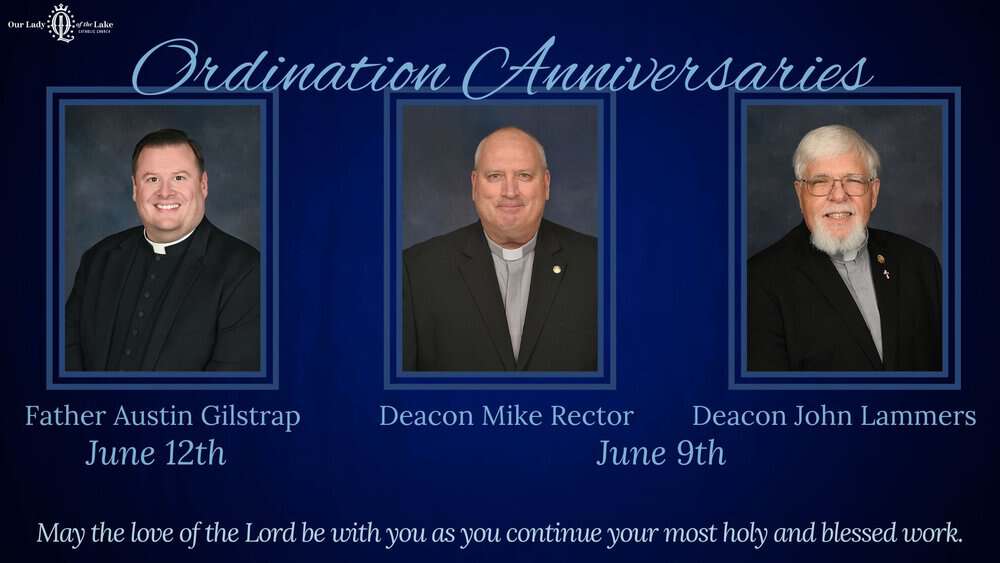 Ordination Anniversaries